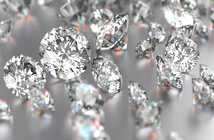 Lettera in oro e diamanti piccola