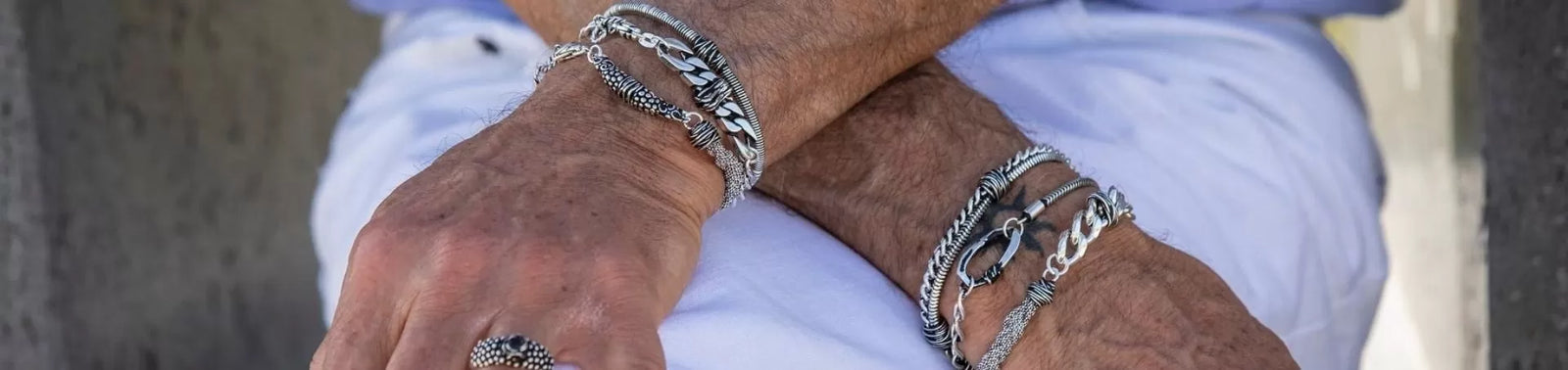 Bracciali in Argento da Uomo