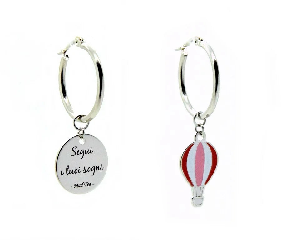 Orecchini in acciaio Mad Tea collezione Dream Big - MWO007