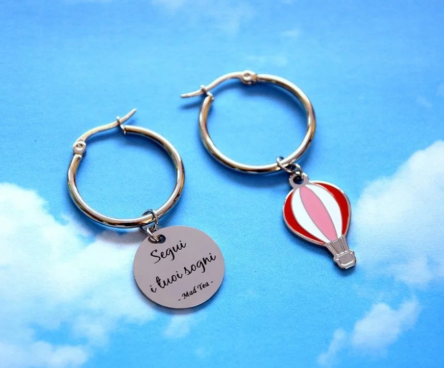 Orecchini in acciaio Mad Tea collezione Dream Big - MWO007