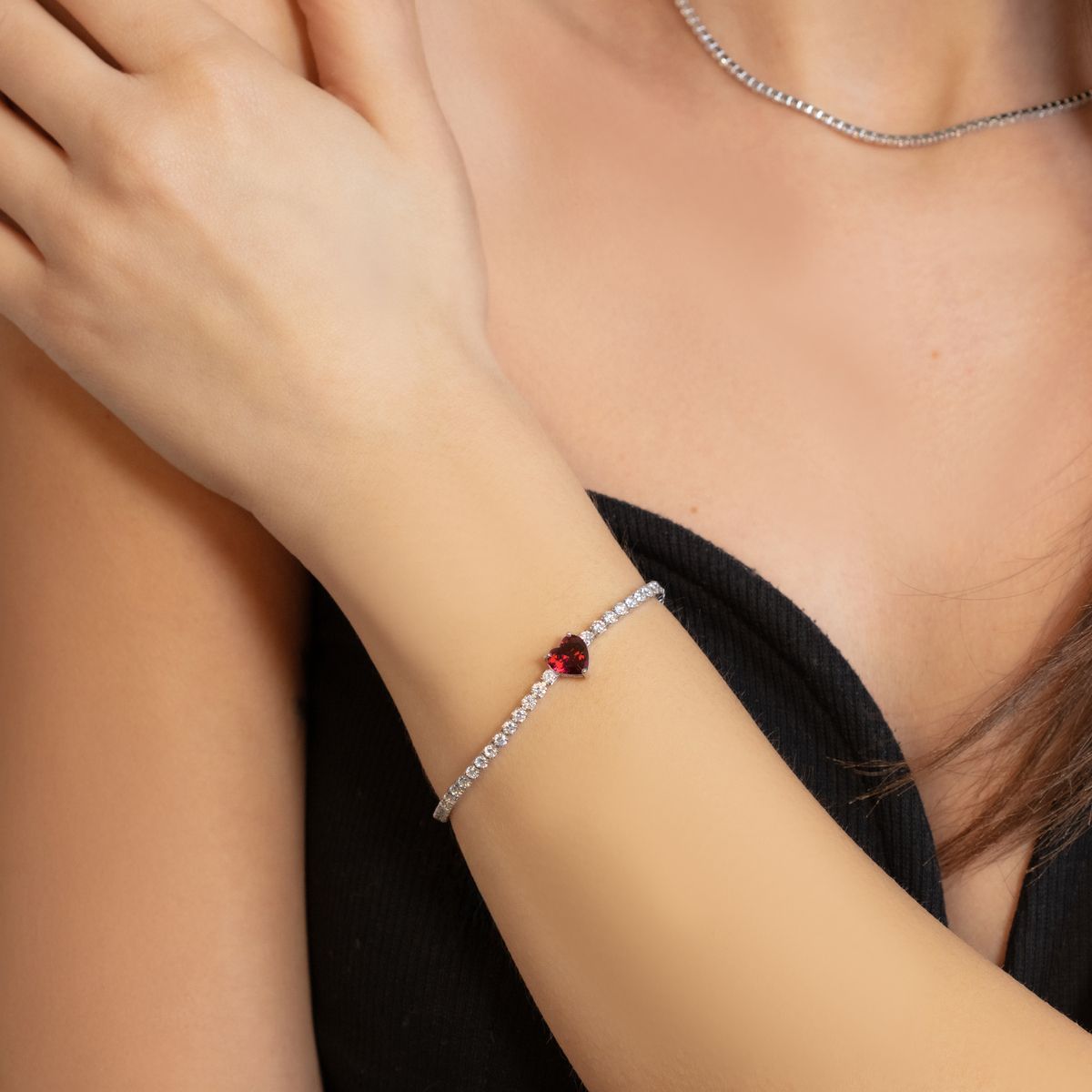 Bracciale Donna in Argento 925 - Chi mi ama - Tennis Lover - 120198