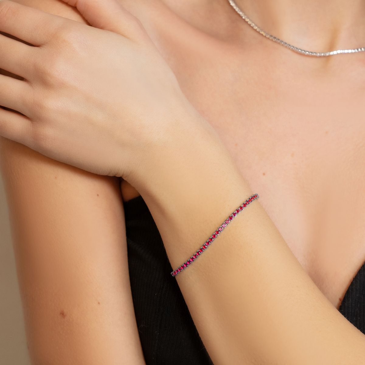 Bracciale Donna in Argento 925 - Chi mi ama - Tennis Lover - 120307