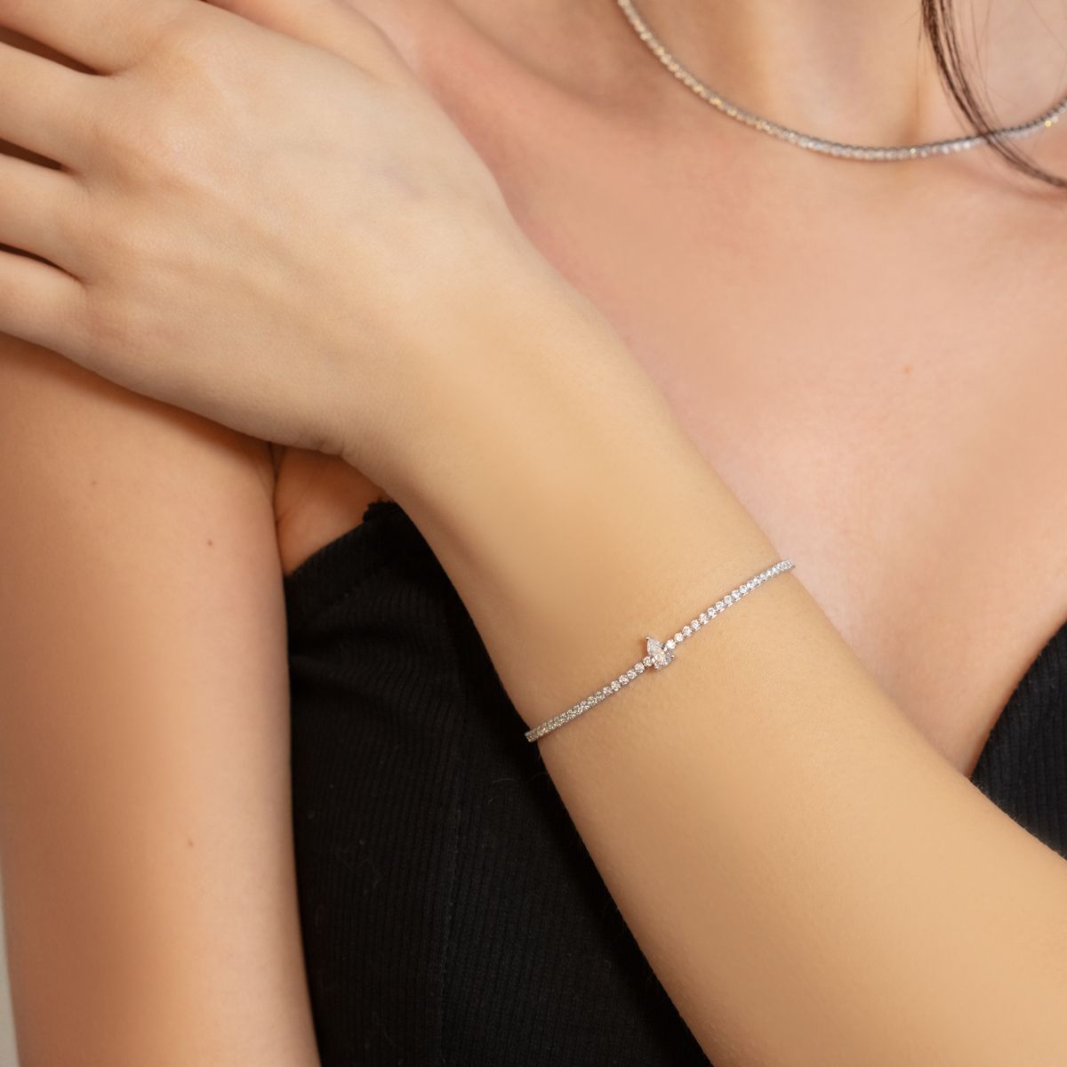 Bracciale Donna in Argento 925 - Chi mi ama - Tennis Lover - 120362