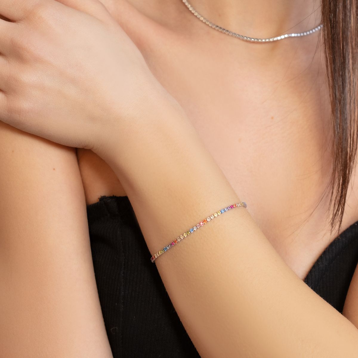 Bracciale Donna in Argento 925 - Chi mi ama - Tennis Lover - 120371