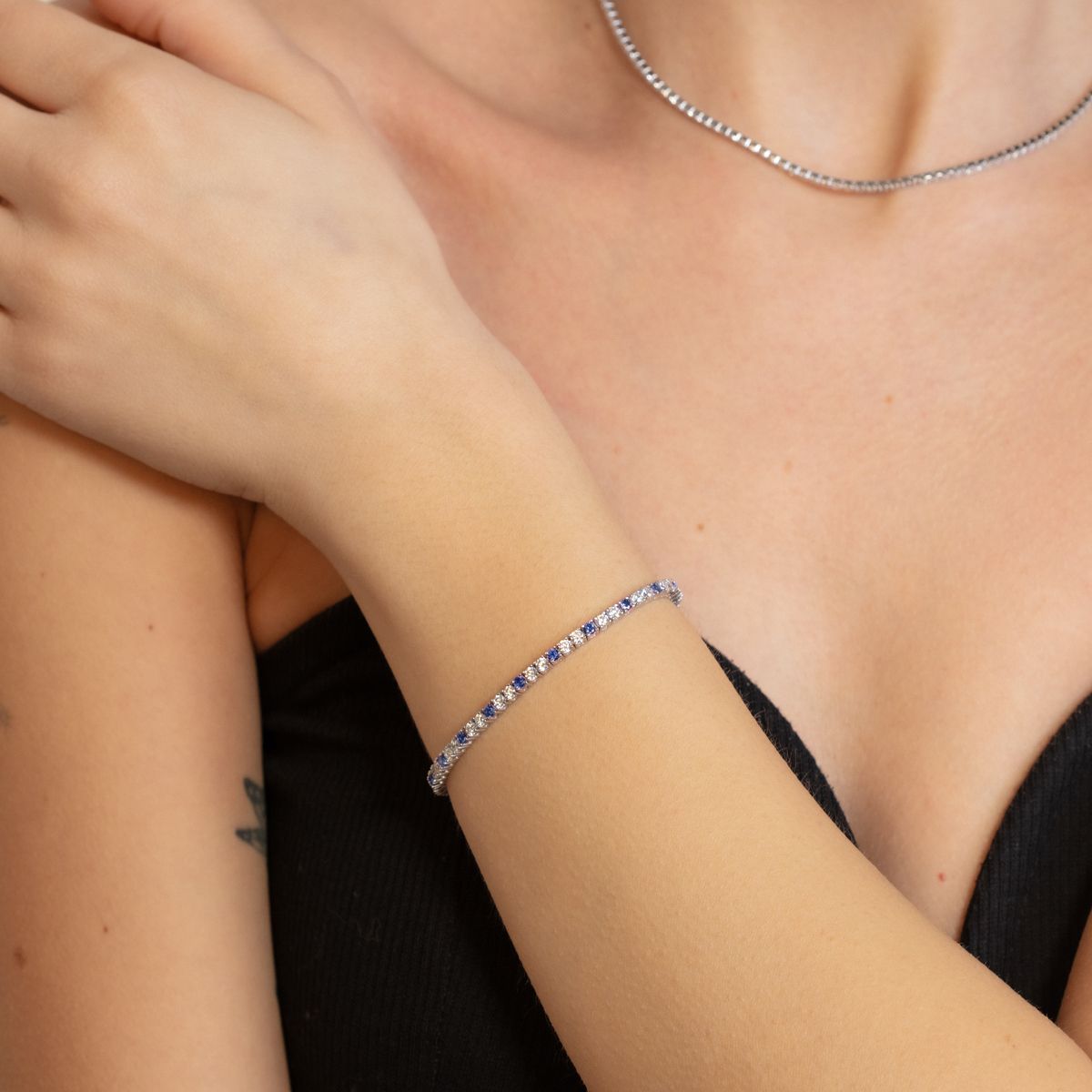 Bracciale Donna in Argento 925 - Chi mi ama - Tennis Lover - 120410