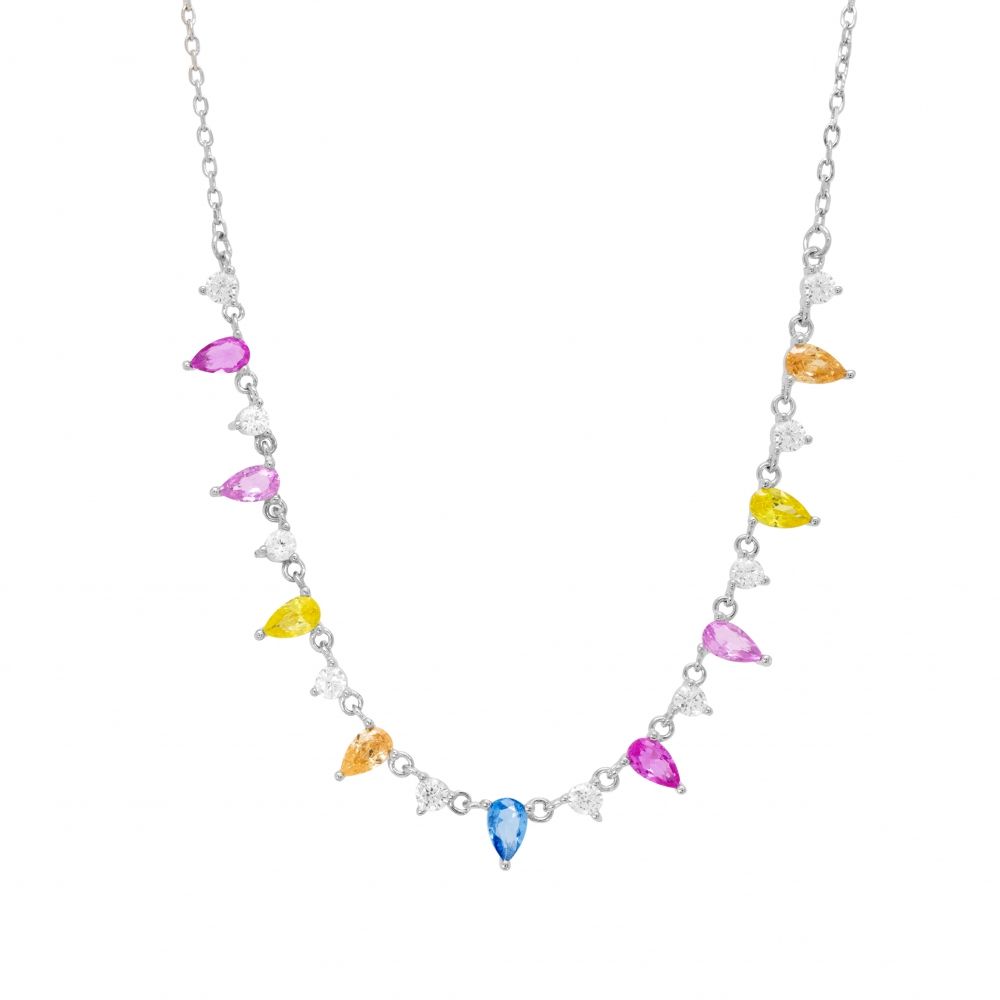 Collana Donna in Argento 925 - Chi mi ama - Tutti pazzi per il colore - 130265