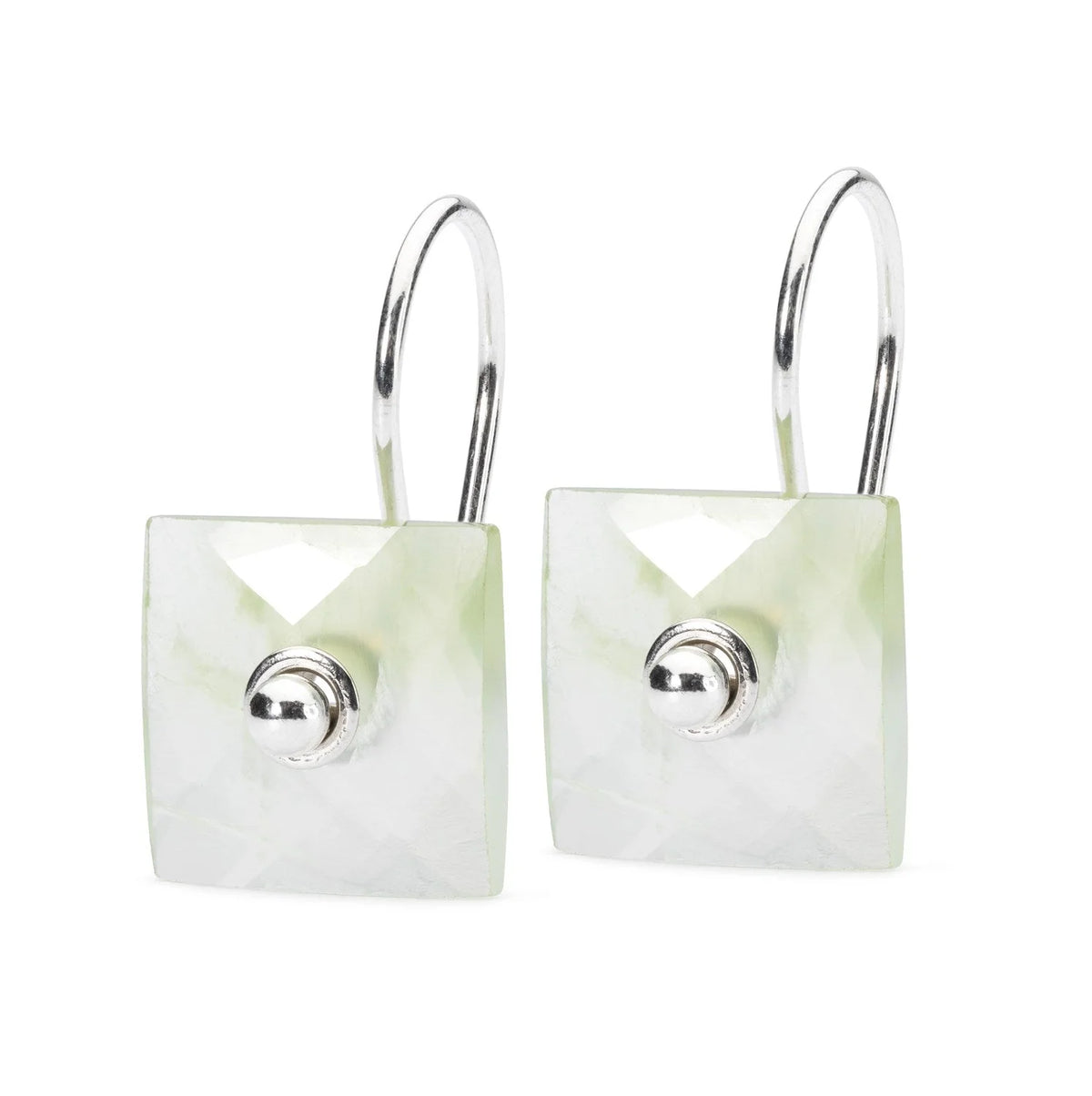 Orecchini Trollbeads - Orecchini Prenite Verde con Monachelle - TZZIT-01292