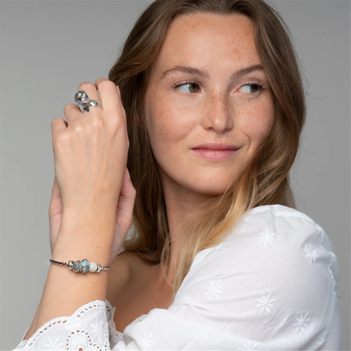 Beads Trollbeads - Pietra di Luna Rotonda - TSTBE-00017