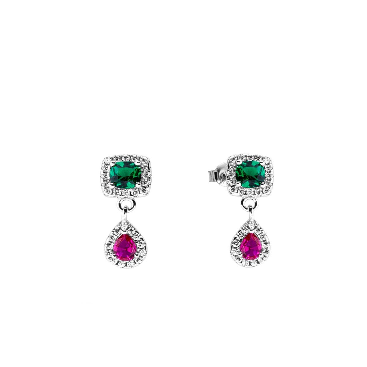 Orecchini Donna in Argento 925 - Chi mi ama - Tutti pazzi per il colore - 140206