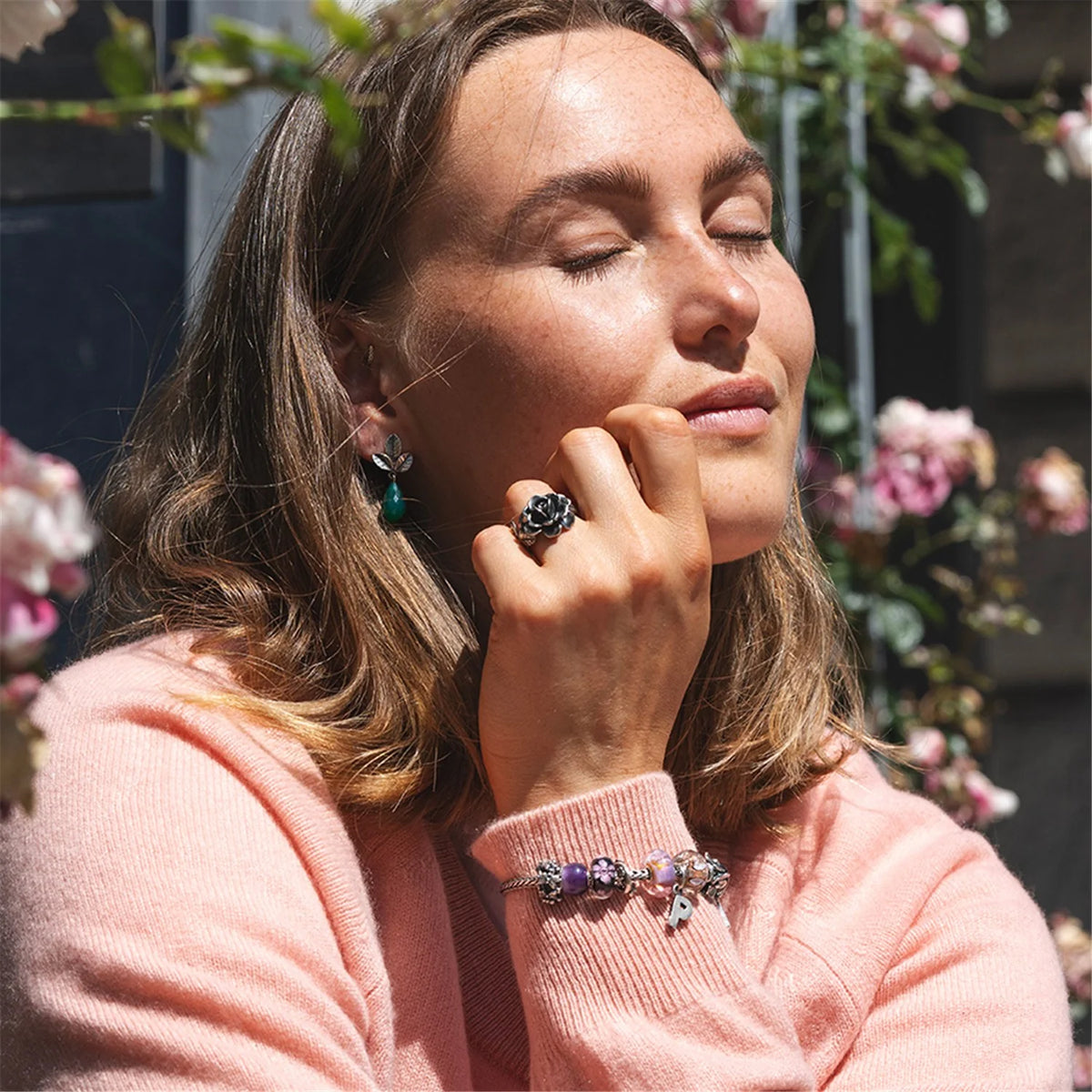 Orecchini Trollbeads - Orecchini Foglie della Tranquillità - TAGEA-00131