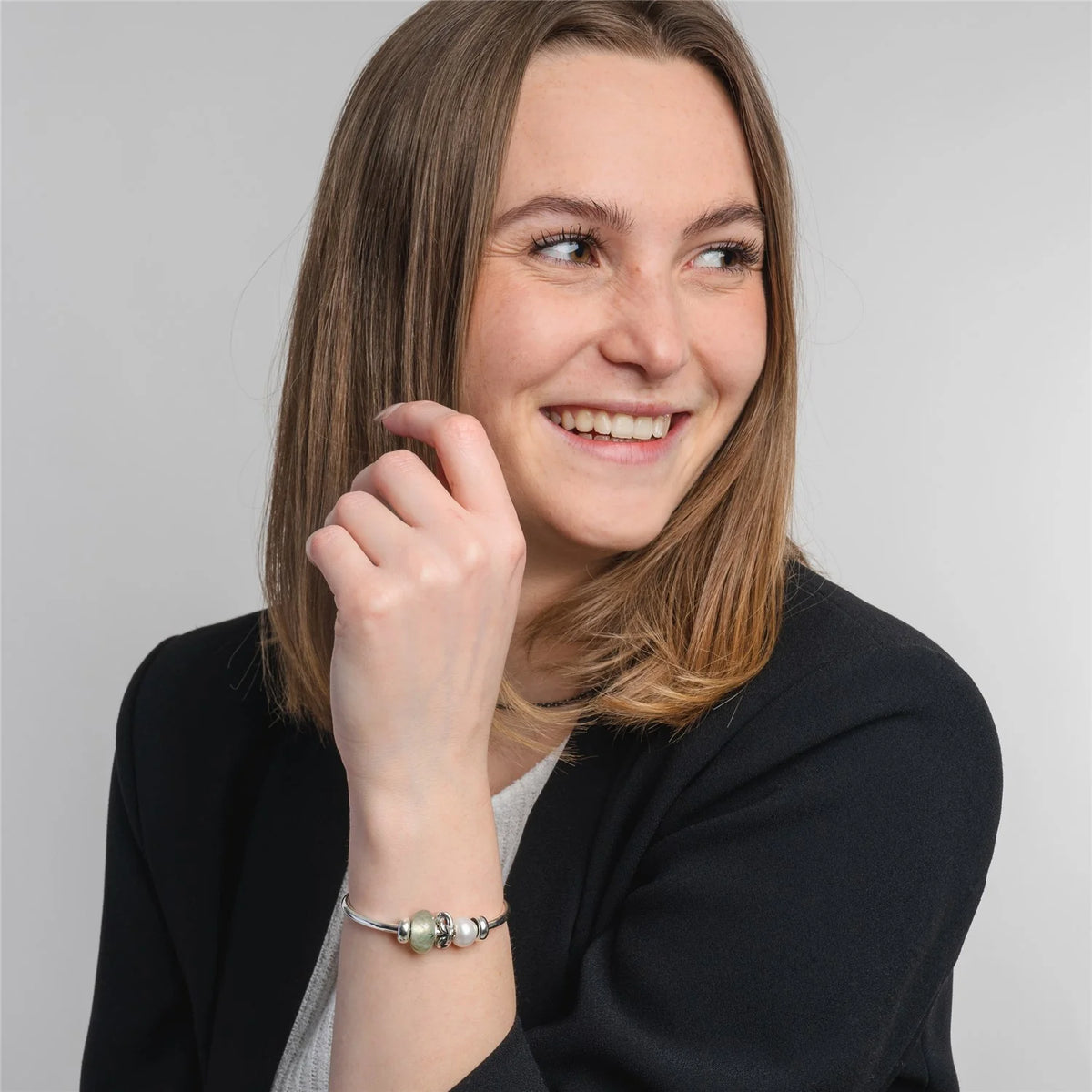 Beads Trollbeads - Prenite con Quarzo Tormalino - TSTBE-20041