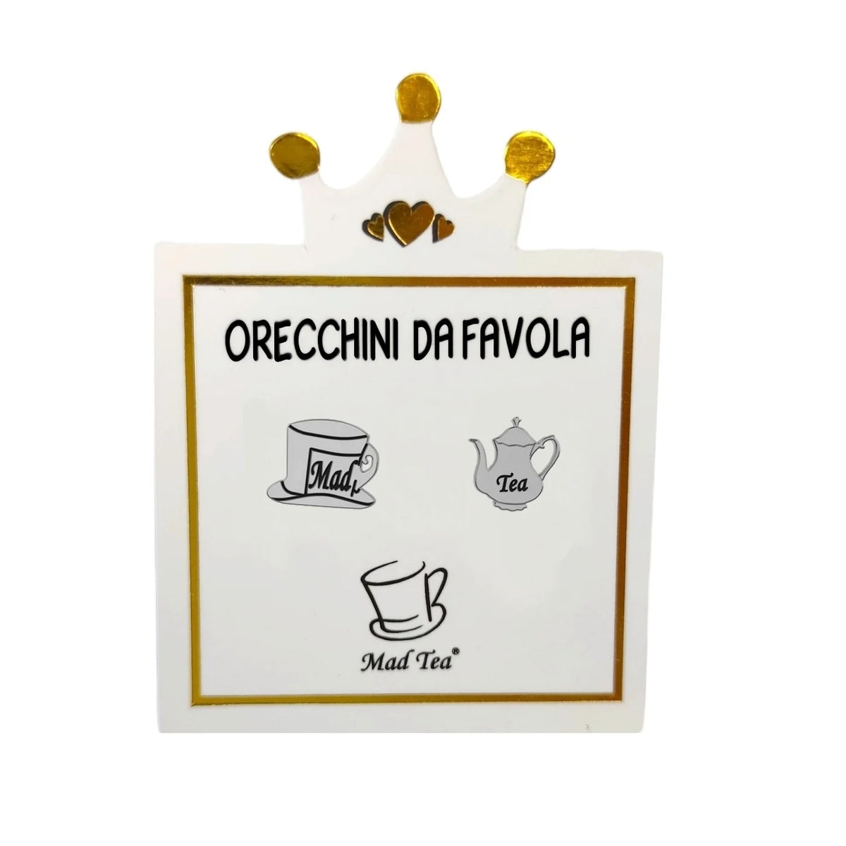 Orecchini in acciaio Mad Tea collezione Orecchini da favola-AWO037