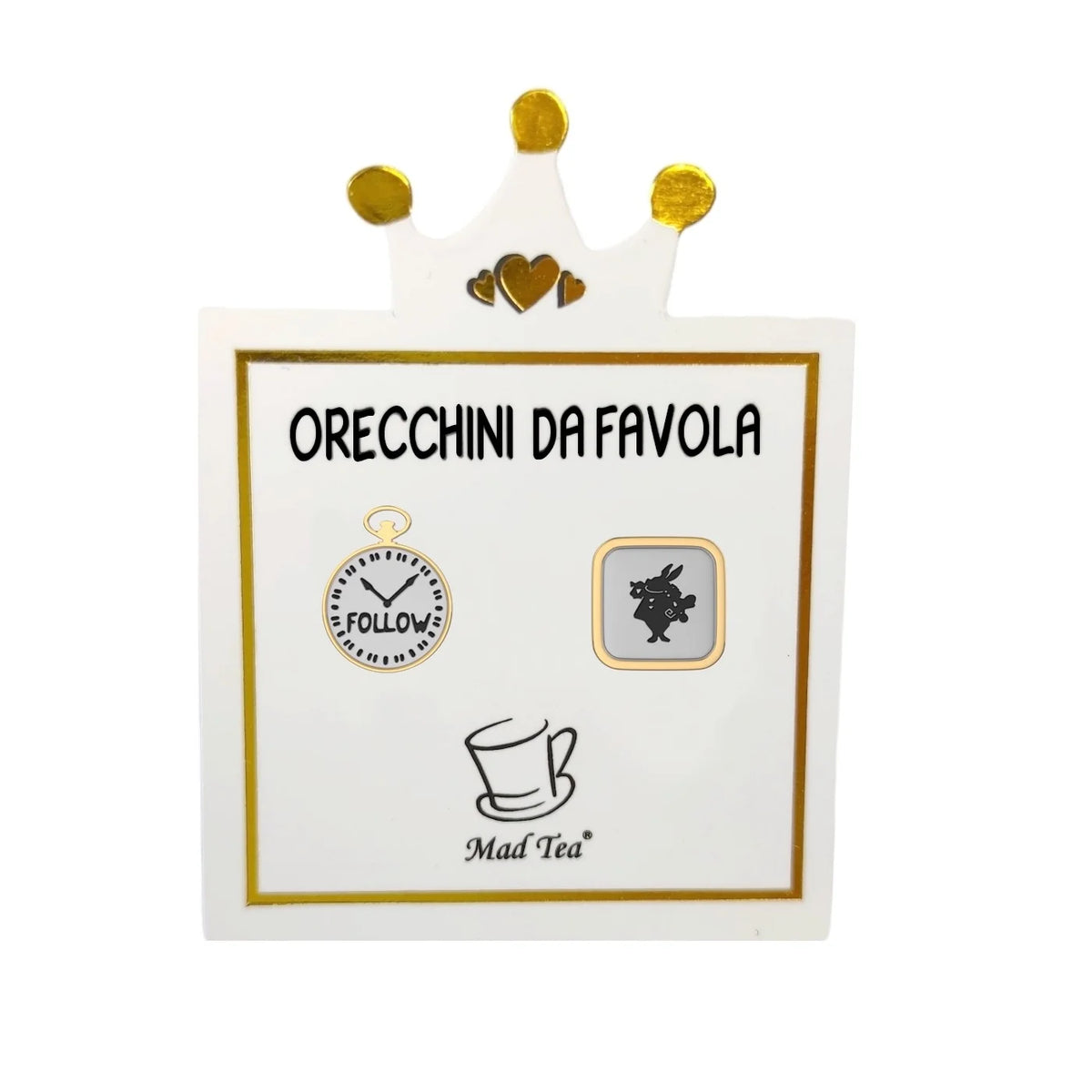 Orecchini in acciaio Mad Tea collezione Orecchini da favola-AWO038