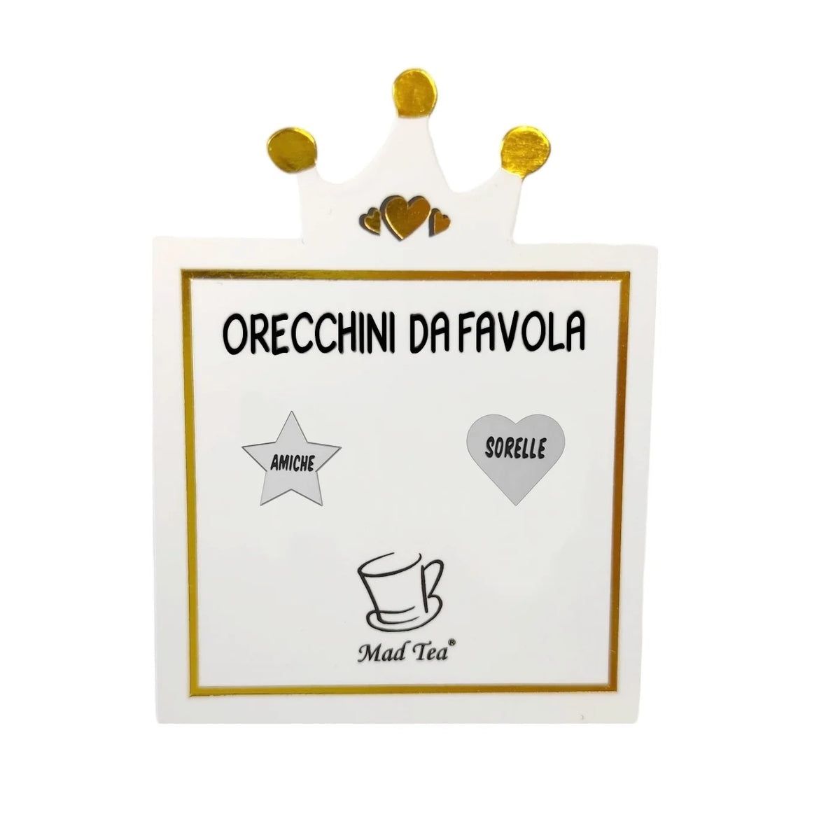 Orecchini in acciaio Mad Tea collezione Orecchini da favola-BBGO005