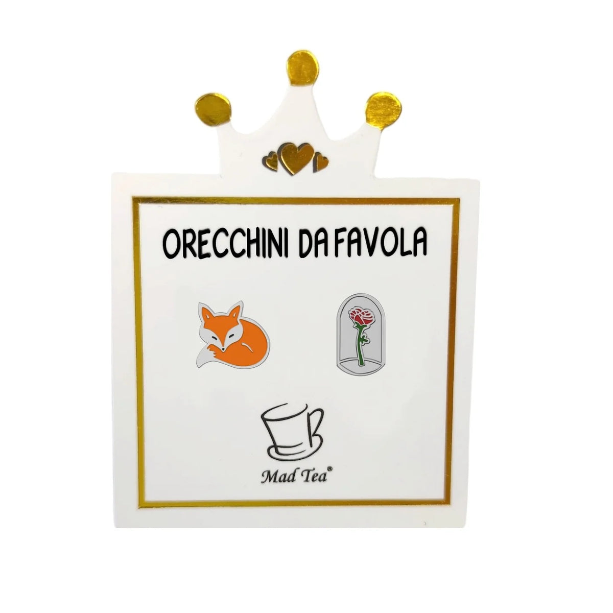 Orecchini in acciaio Mad Tea collezione Orecchini da favola-PPO010