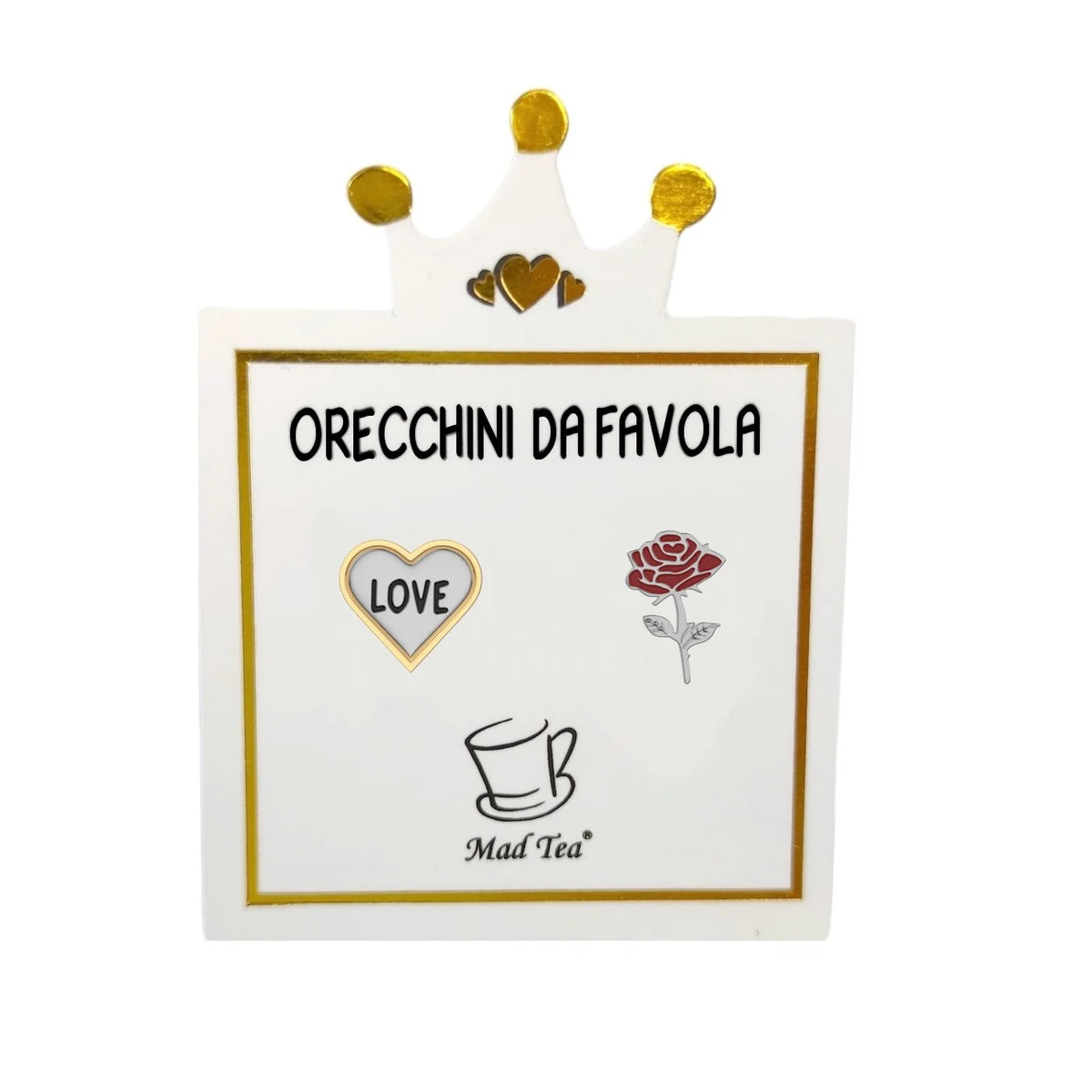 Orecchini in acciaio Mad Tea collezione Orecchini da favola-BBO004