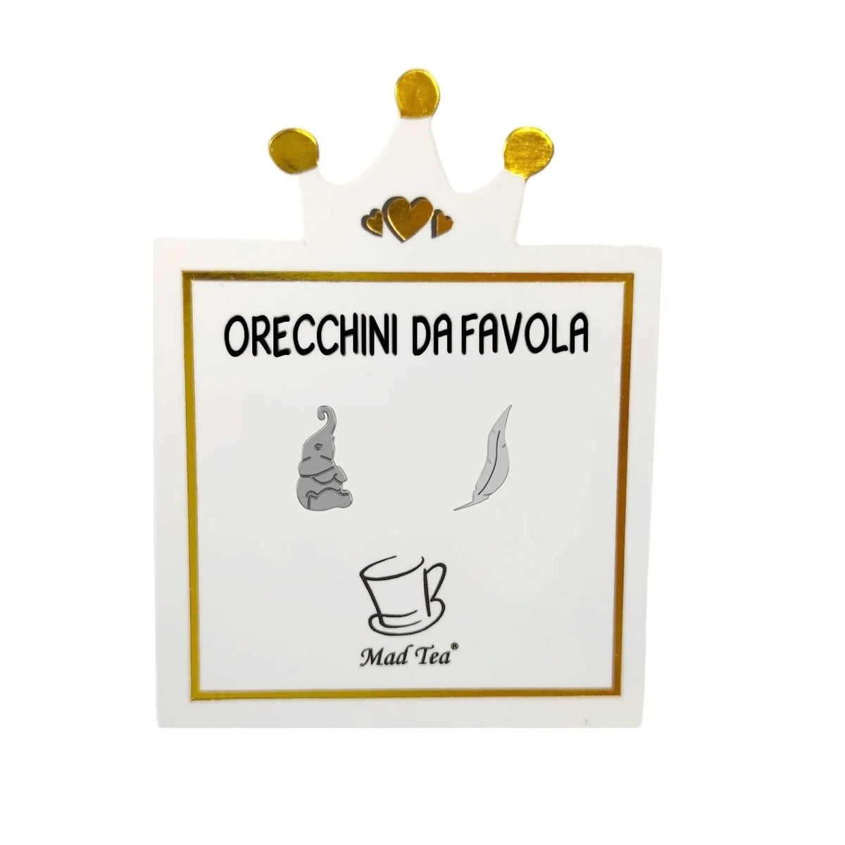 Orecchini in acciaio Mad Tea collezione Orecchini da favola-DDO007