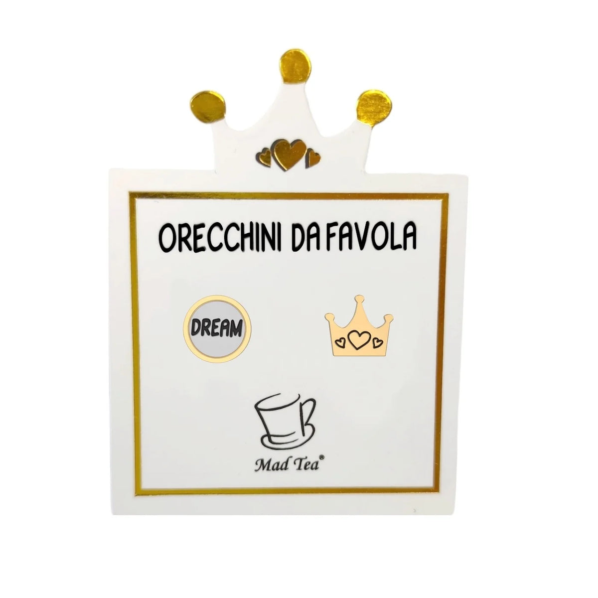 Orecchini in acciaio Mad Tea collezione Orecchini da favola-CNFO006