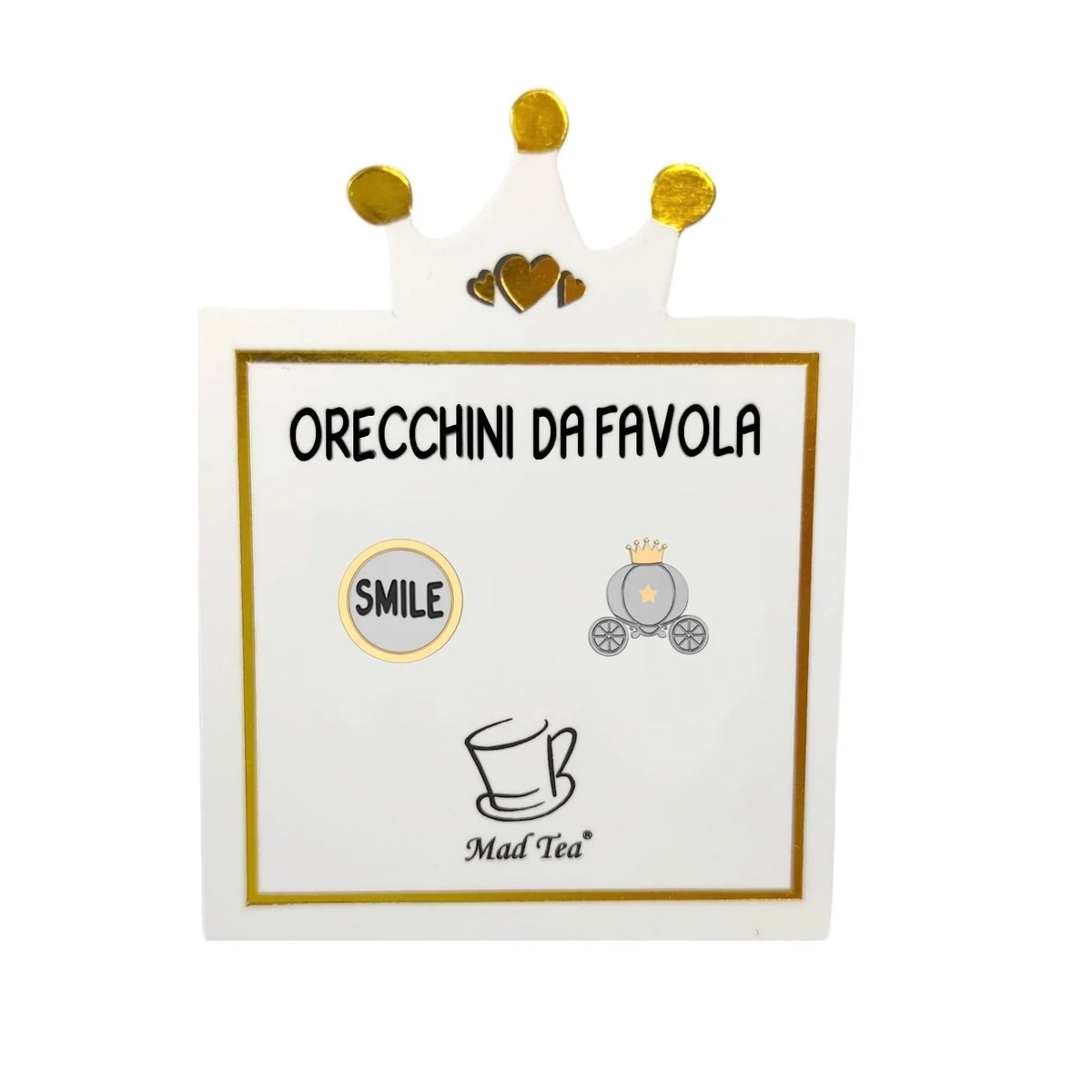 Orecchini in acciaio Mad Tea collezione Orecchini da favola-CNFO007