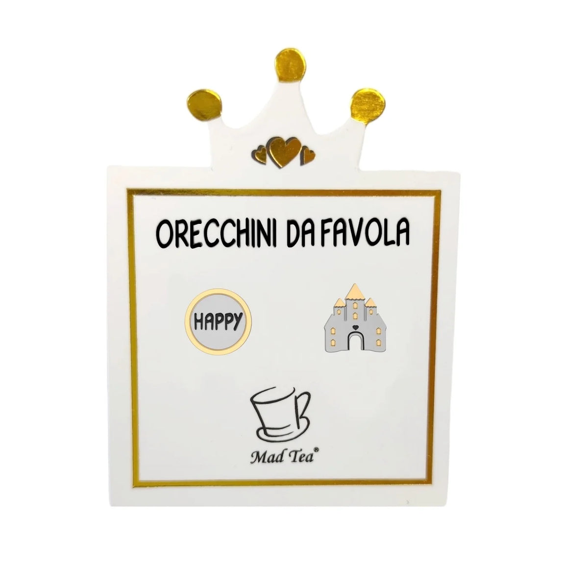 Orecchini in acciaio Mad Tea collezione Orecchini da favola-CNFO009