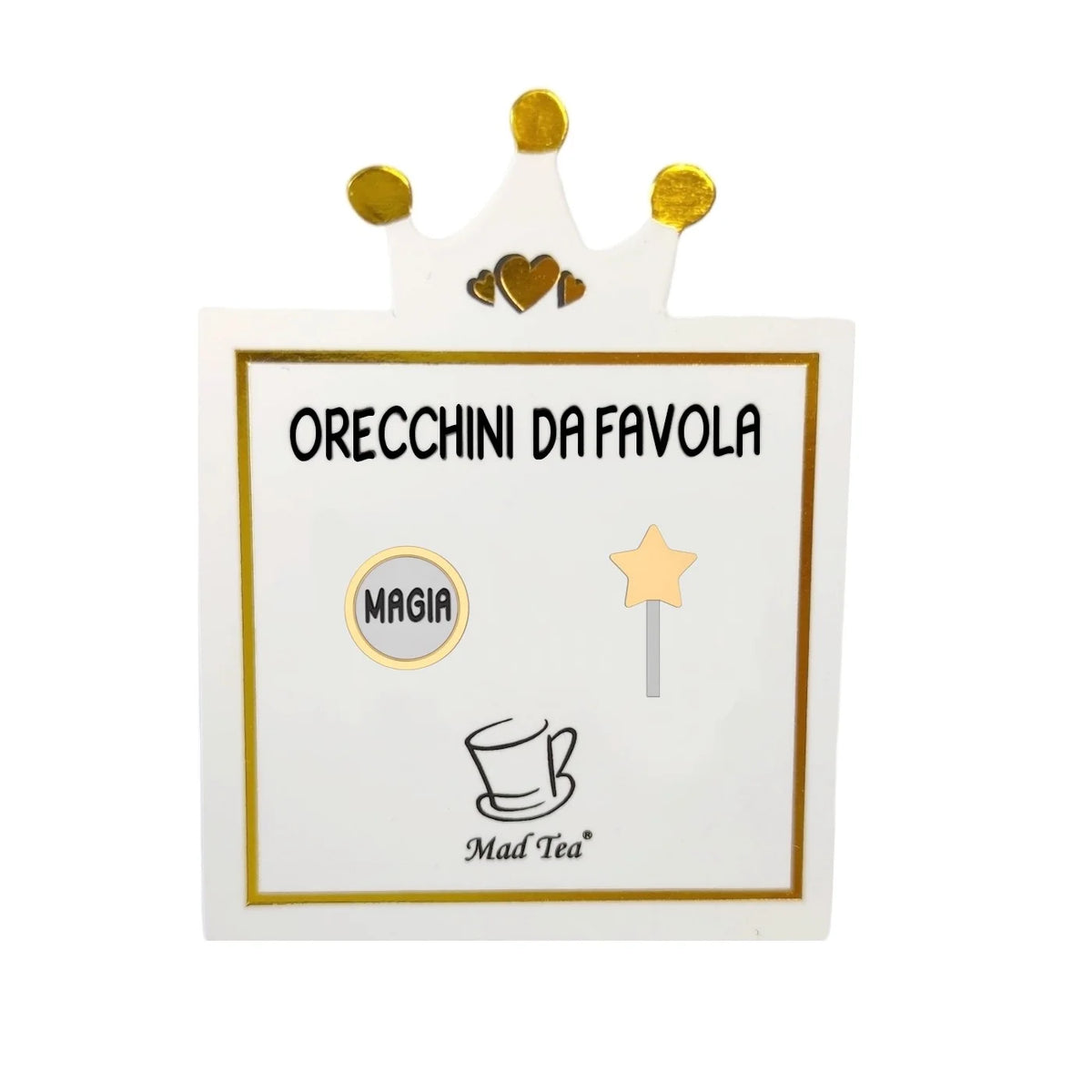 Orecchini in acciaio Mad Tea collezione Orecchini da favola-CNFO008