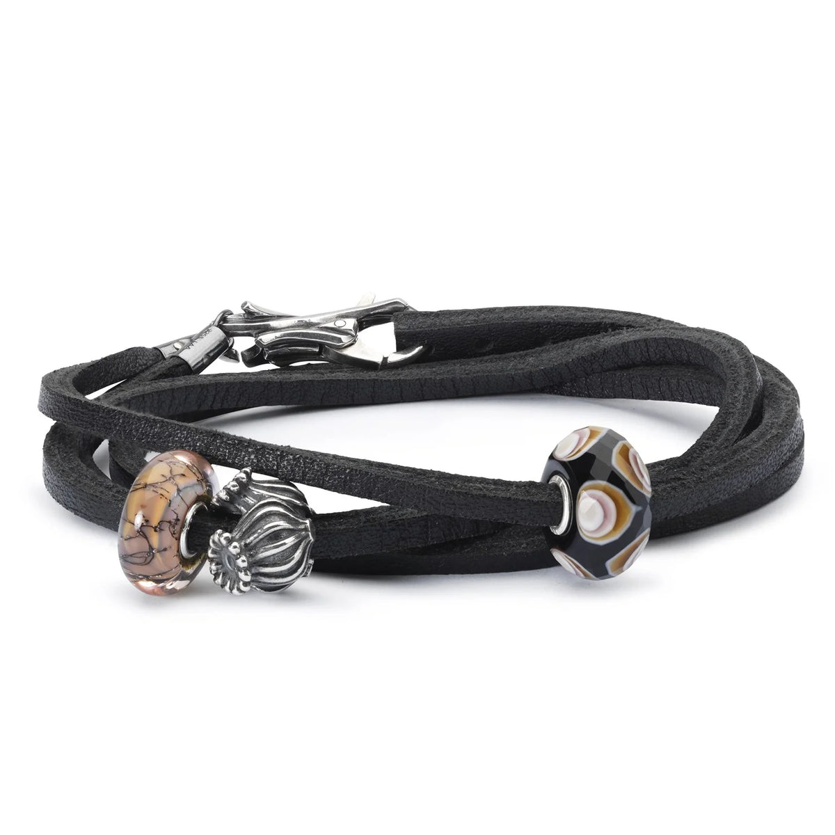 Base Trollbeads - Bracciale in Cuoio Nero - TLEBR-00001