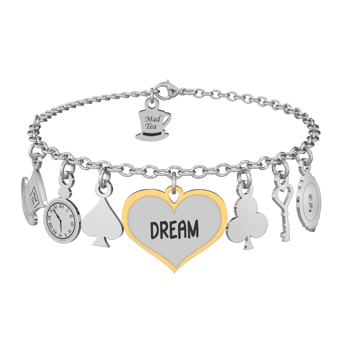 Bracciale in acciaio Mad Tea collezione Alice in Wonderland-CAWB001