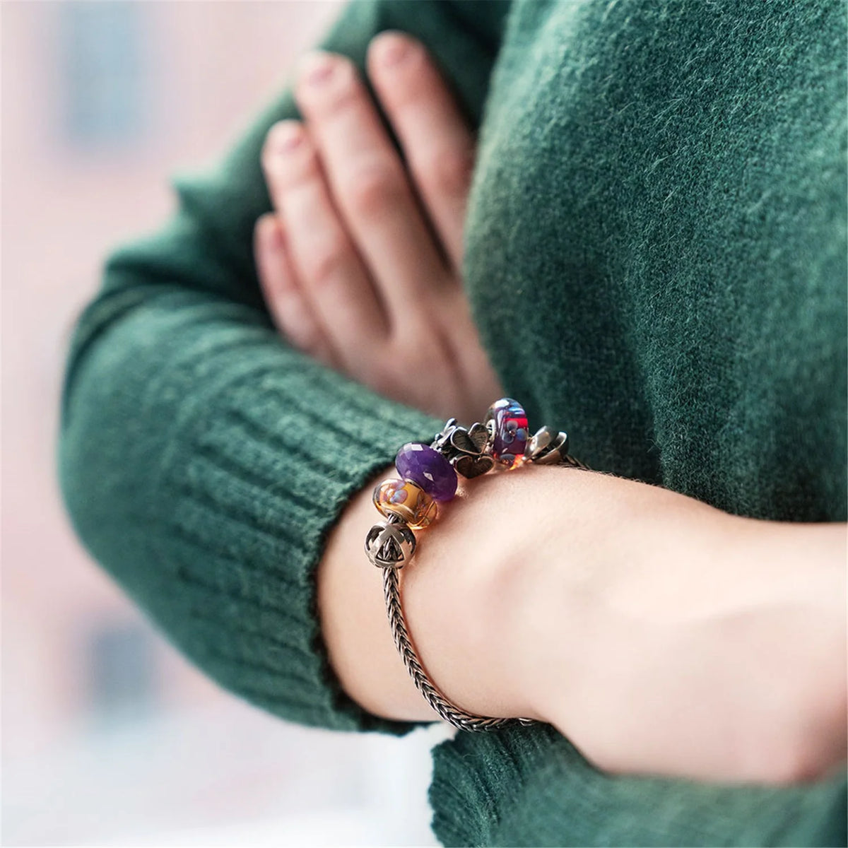 Beads Trollbeads - Viola di Febbraio - TAGBE-00028