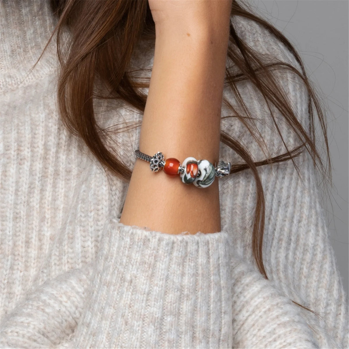 Beads Trollbeads - Onice Rosso Rotondo - TSTBE-00023