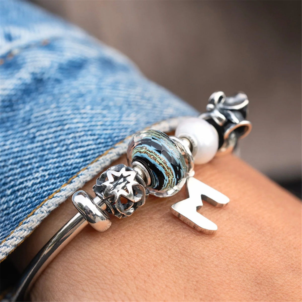 Beads Trollbeads - Lettera M - TAGBE-20282