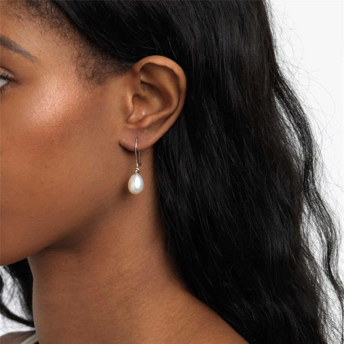 Base Trollbeads - Orecchini a Monachella in Oro e Argento - TAGEA-00003