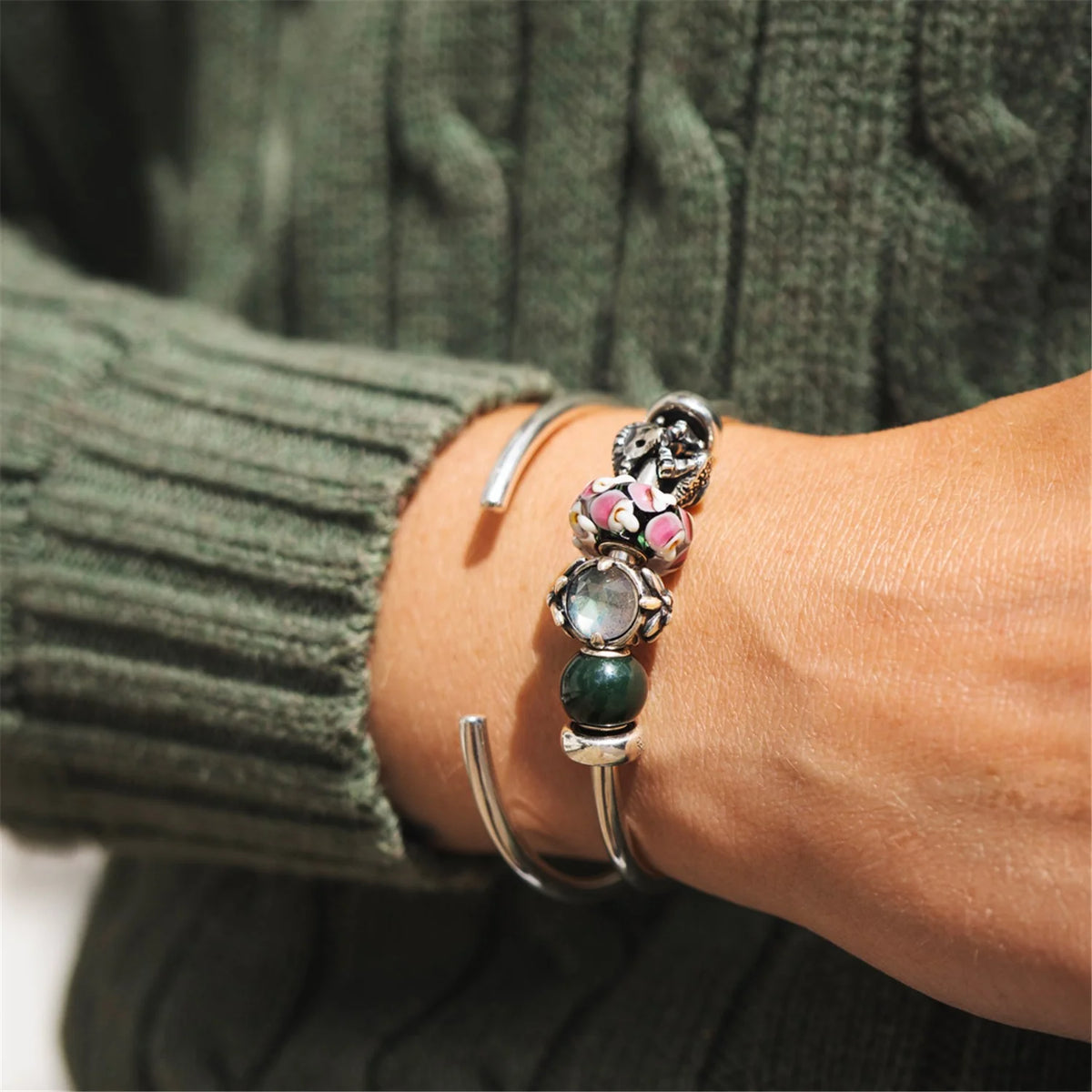 Beads Trollbeads - Calcedonio Verde Rotondo - TSTBE-00043