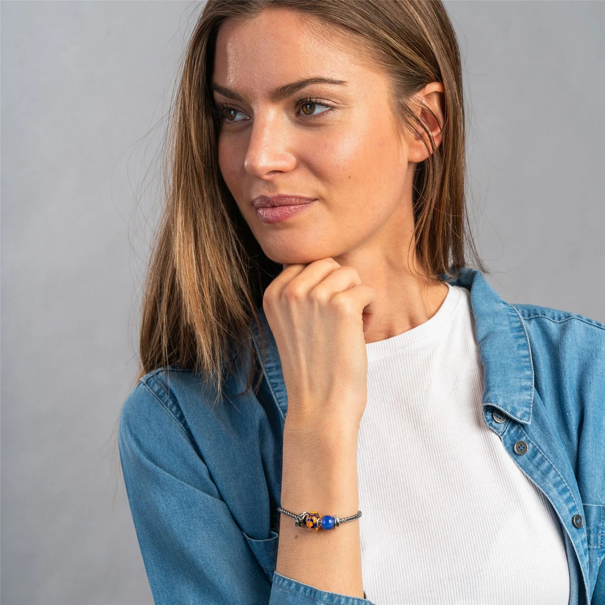 Beads Trollbeads - Agata Blu Rotonda - TSTBE-00038