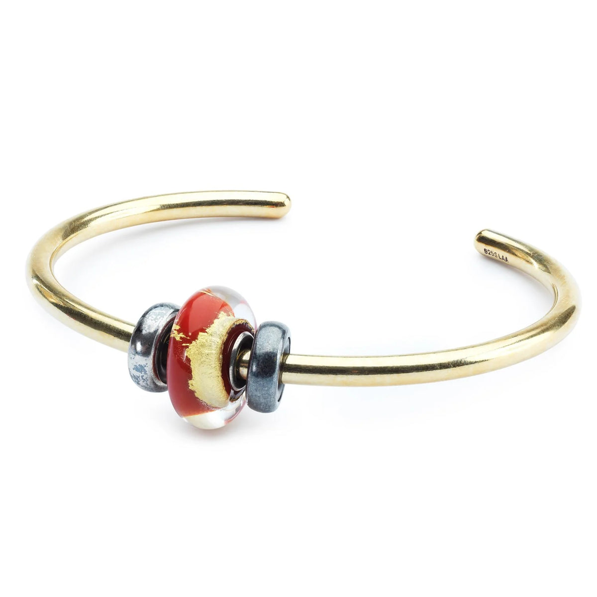Base Trollbeads - Bracciale Bangle Placcato Oro Argento - TGPBA-00001