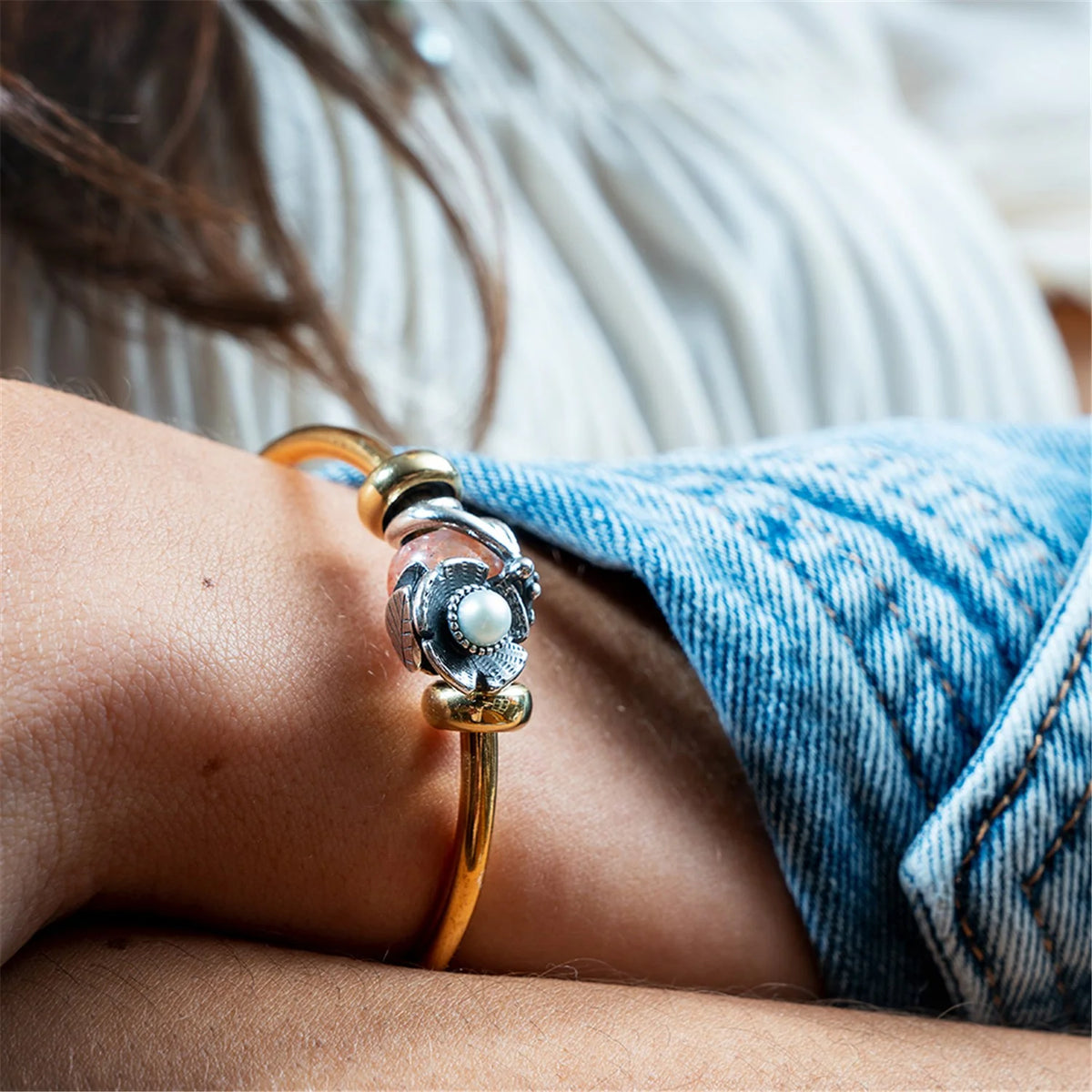 Beads Trollbeads - Intreccio di Fiori - TAGBE-00288