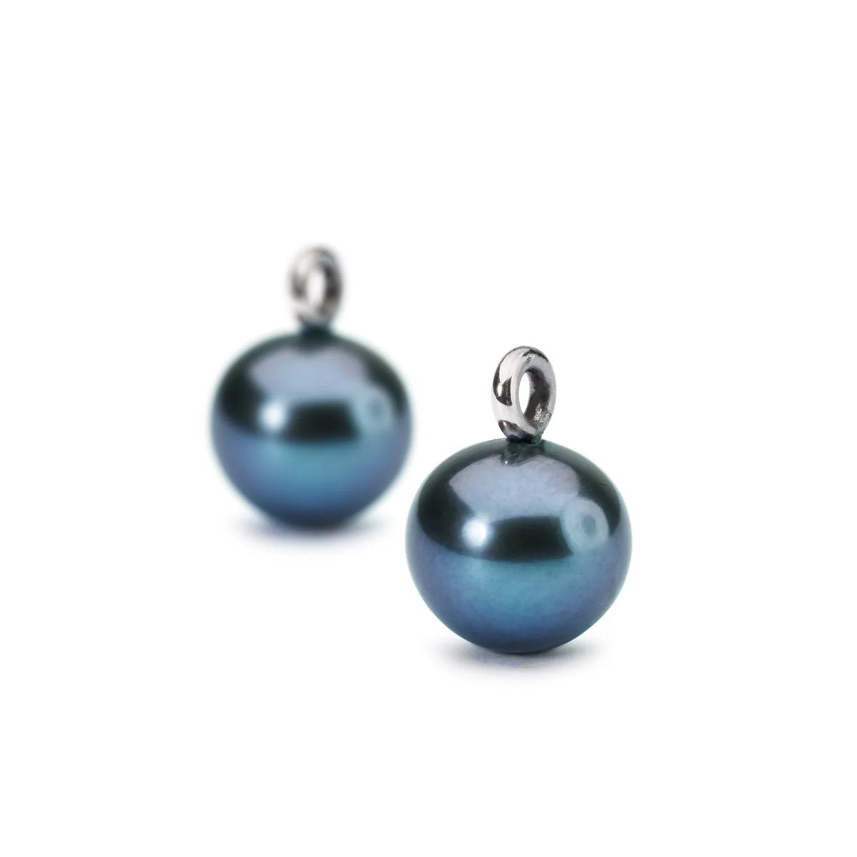 Orecchini Trollbeads - Orecchini Goccia di Perla Pavone Rotonde - TAGBO-00588