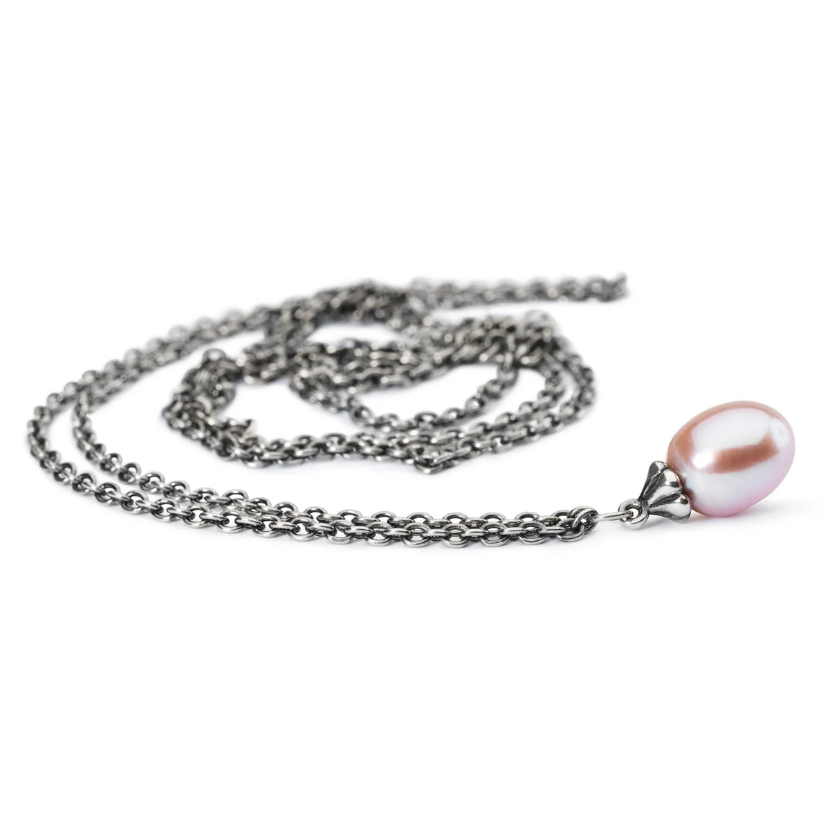 Base Trollbeads - Collana Fantasia con Perla Rosa - TAGFA-00049