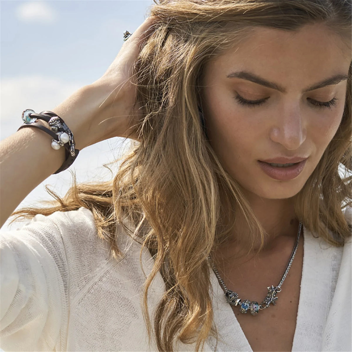 Base Trollbeads - Bracciale in Cuoio Marrone - TLEBR-00004