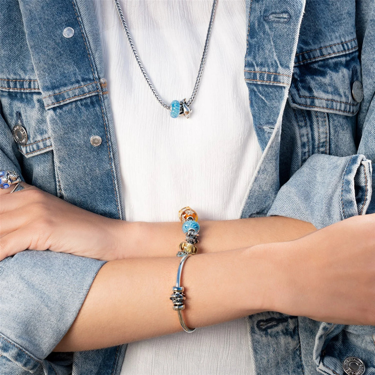 Beads Trollbeads - Famiglia di Delfini - TAGBE-30185