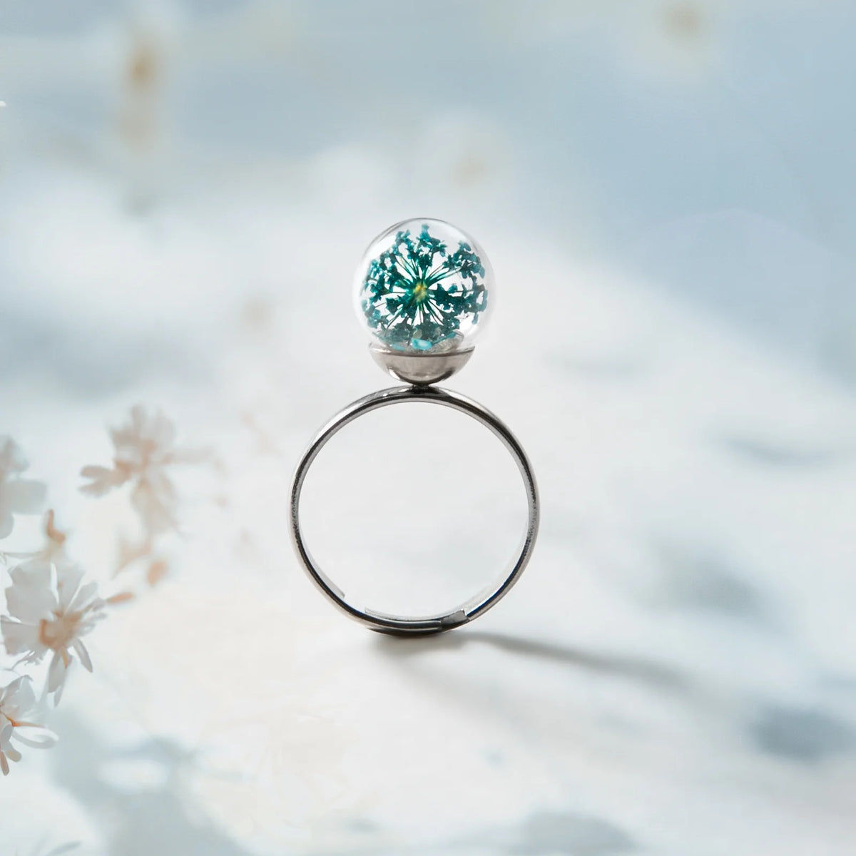 Anello in Acciaio Mad Tea collezione: Il giardino dei desideri - Pizzo della Regina - Anello dei Sogni