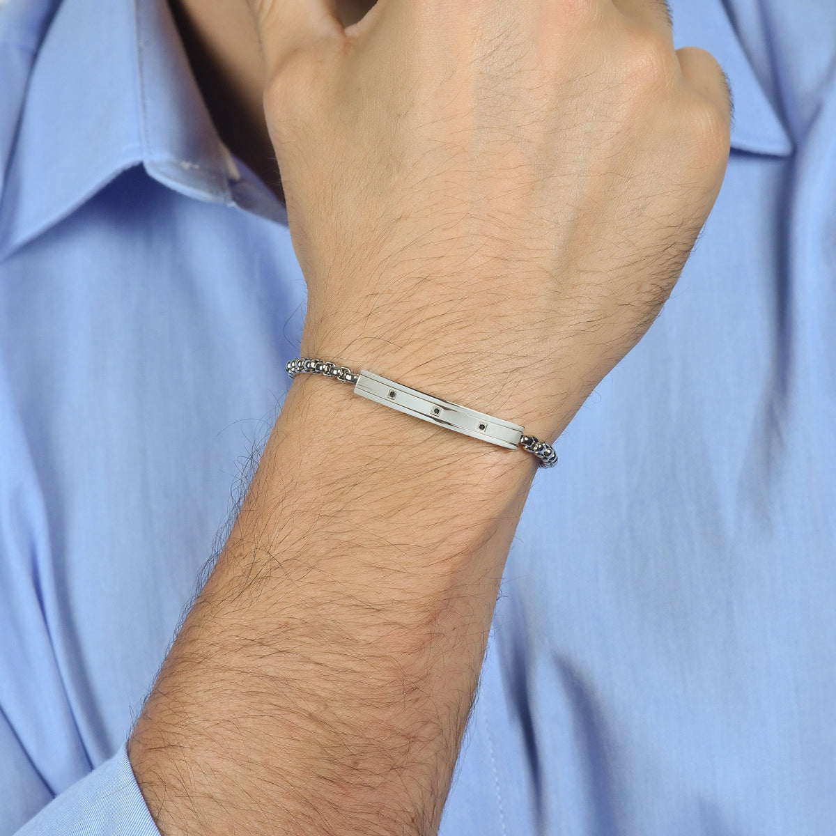 Bracciale in acciaio Luca Barra-BA1676