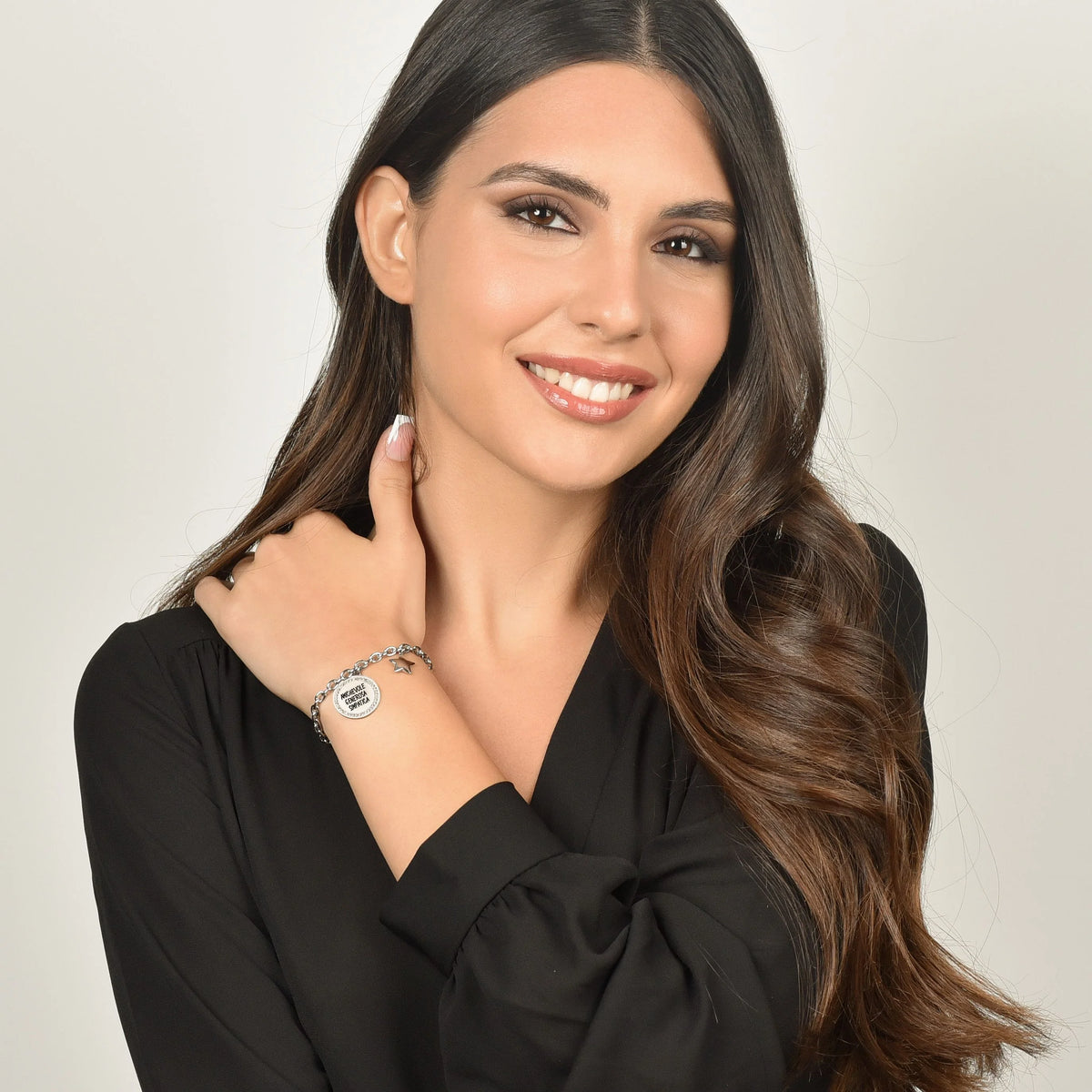 Bracciale in acciaio Luca Barra-BK2547