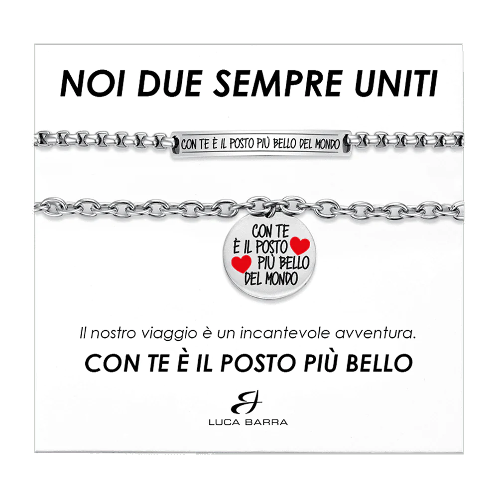 Bracciali in acciaio Luca Barra-BK2585