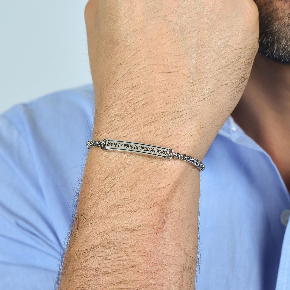 Bracciali in acciaio Luca Barra-BK2585