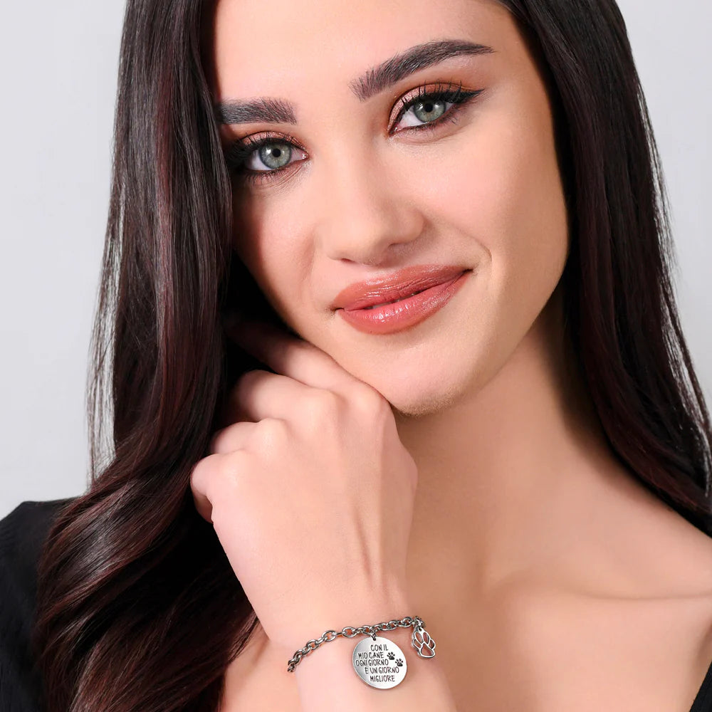 Bracciale in acciaio Luca Barra-BK2646