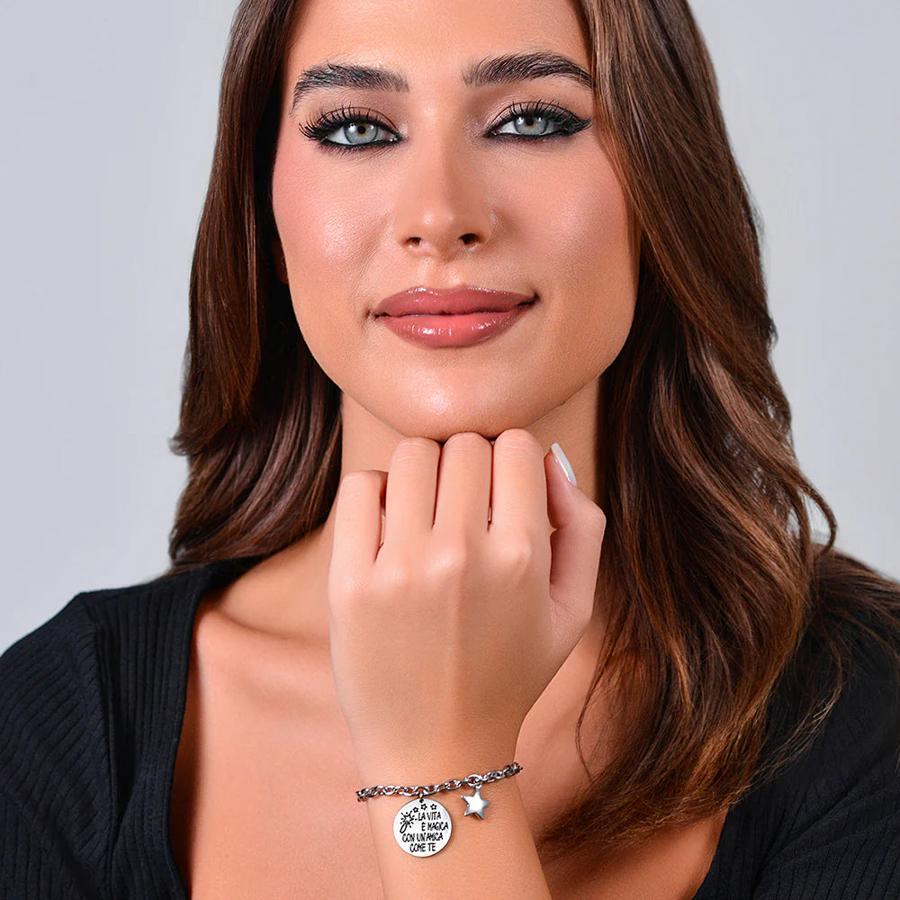 Bracciale in acciaio Luca Barra-BK2718