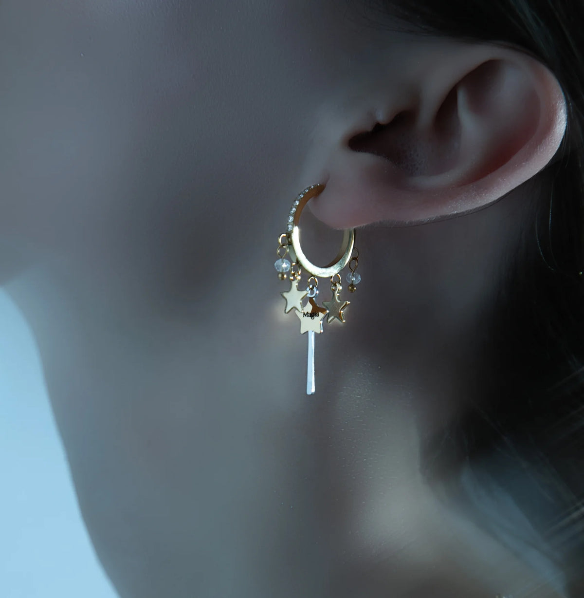 Orecchini in acciaio Mad Tea collezione Magia - BUO008