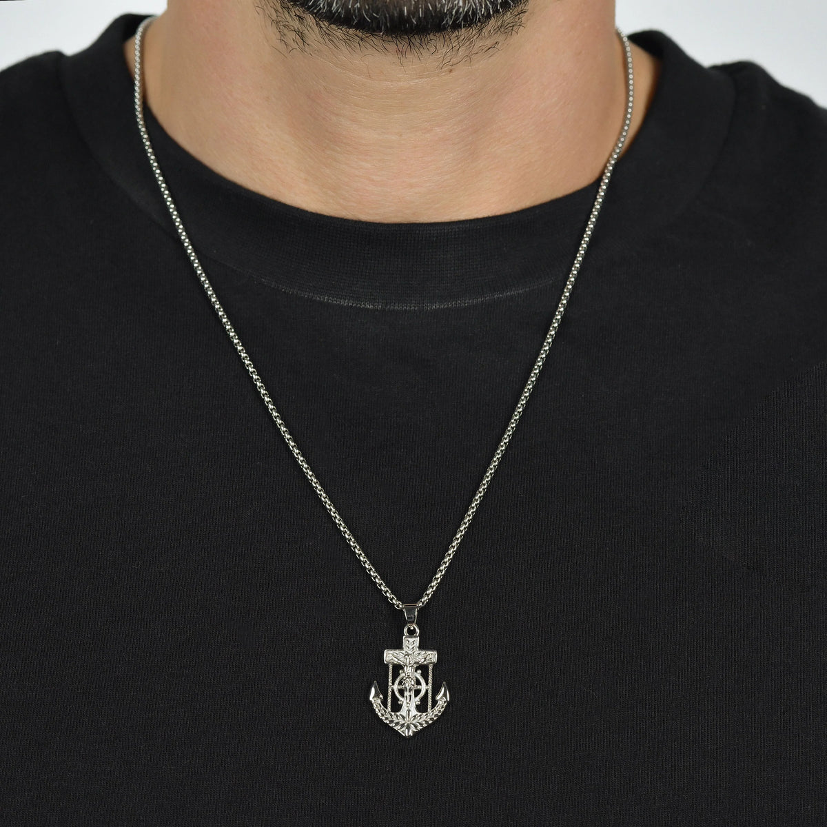 Collana in acciaio Luca Barra-CA478