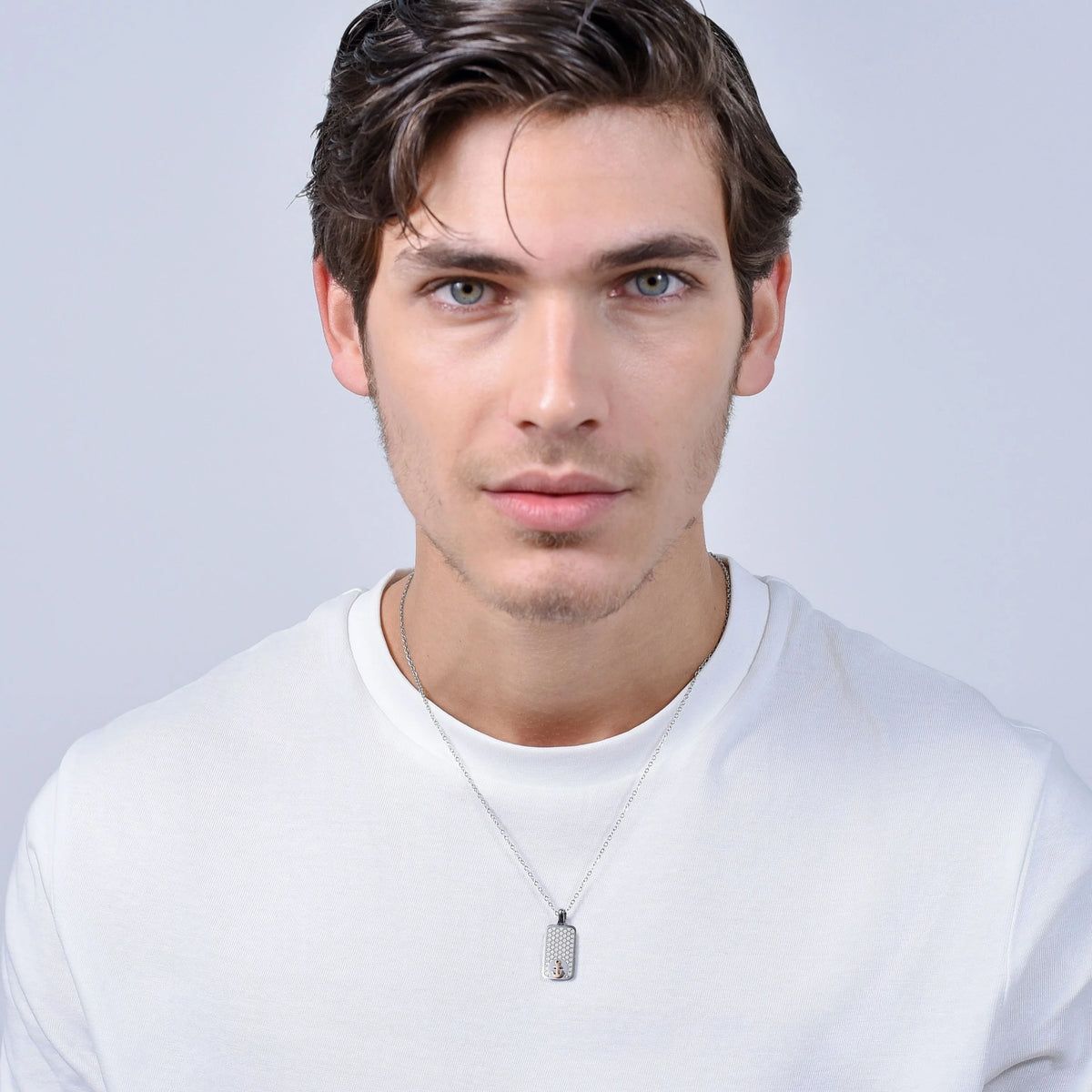 Collana in acciaio Luca Barra-CA496