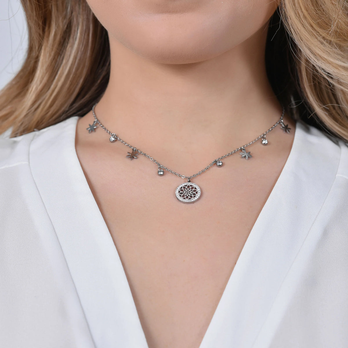 Collana in acciaio Luca Barra-CK1976